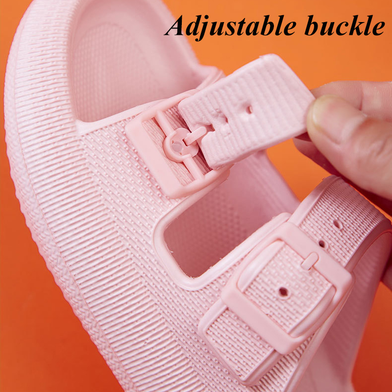 Plataforma grossa nuvem chinelos moda feminina fivela sola macia travesseiro slides sandálias mulher 2023 verão praia antiderrapante flip flops