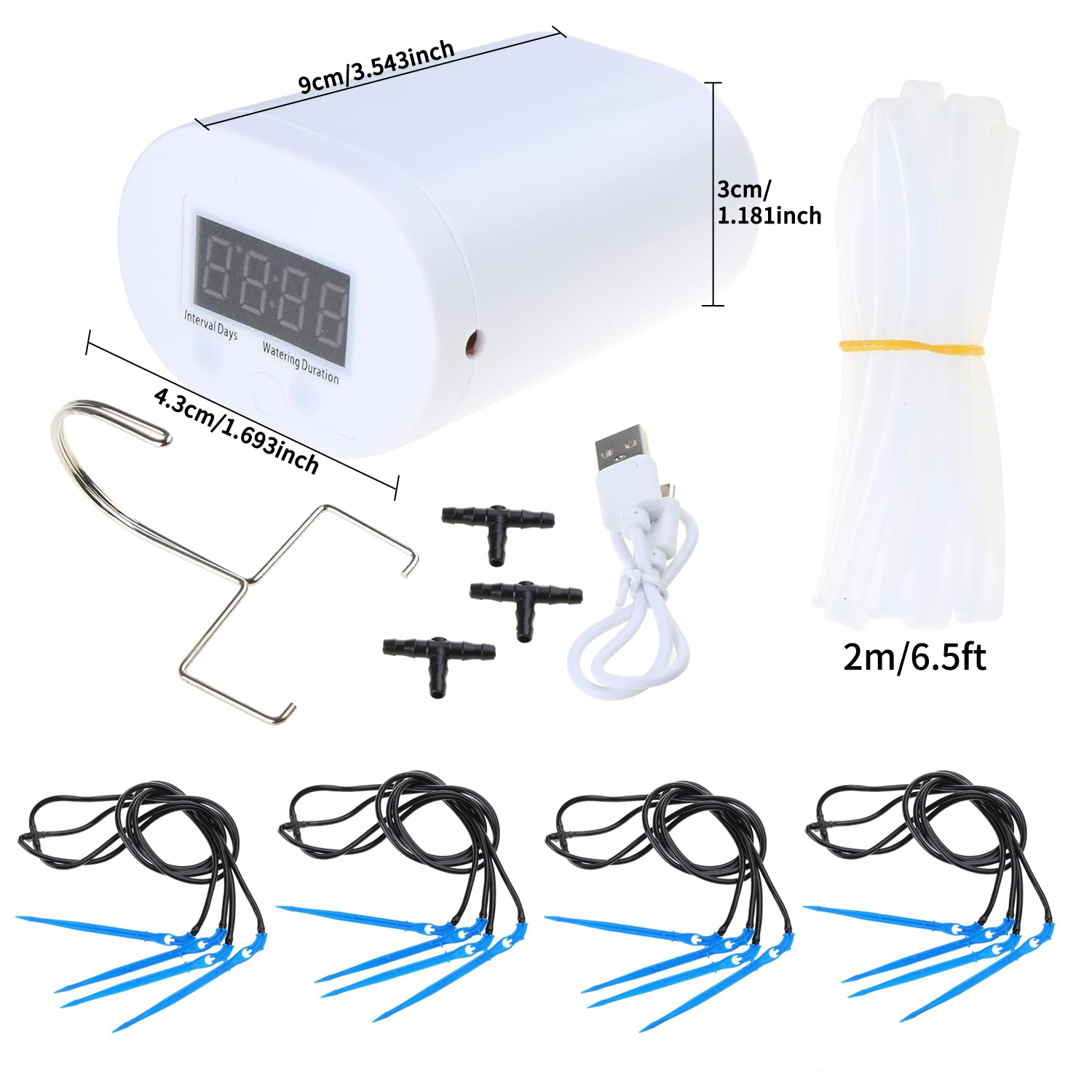 自動植物および花散水ポンプ,点滴灌漑装置,2, 4, 8, 16ヘッド,タイマー,ガーデンツール