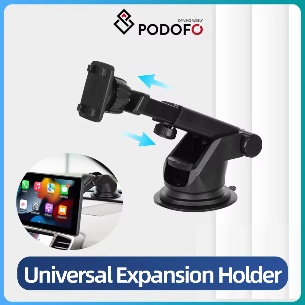 Podofo soporte de expansión soporte de ventosa para MP5 Radio de coche reproductor de vídeo Multimedia Carplay