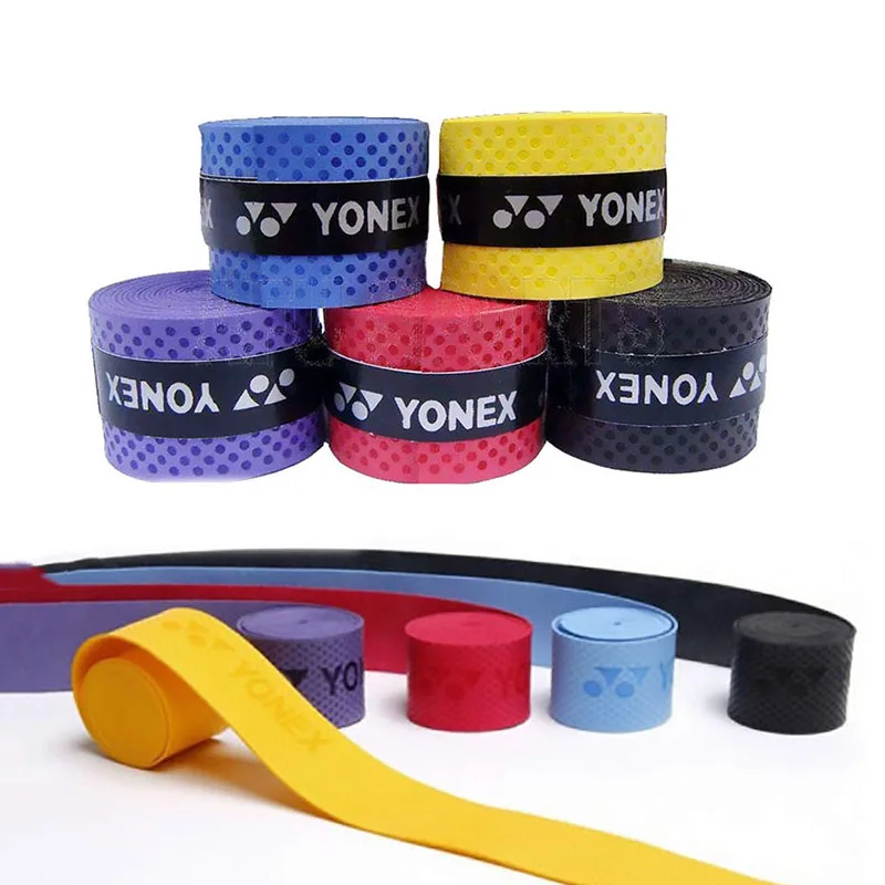 YONEX Overgrip ดูดซับเหงื่อแร็กเก็ต Anti-SLIP เทนนิสแบดมินตัน Anti-SLIP Racquet TAPE Grips ความหนา 5 มม.แบดมินตัน