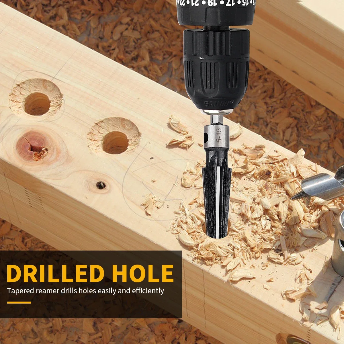 1PCS Taper Reamer Hand Metal Reamer Deburring Hole Handheld Reamer For Wood Metal Plastic Drilling Tools