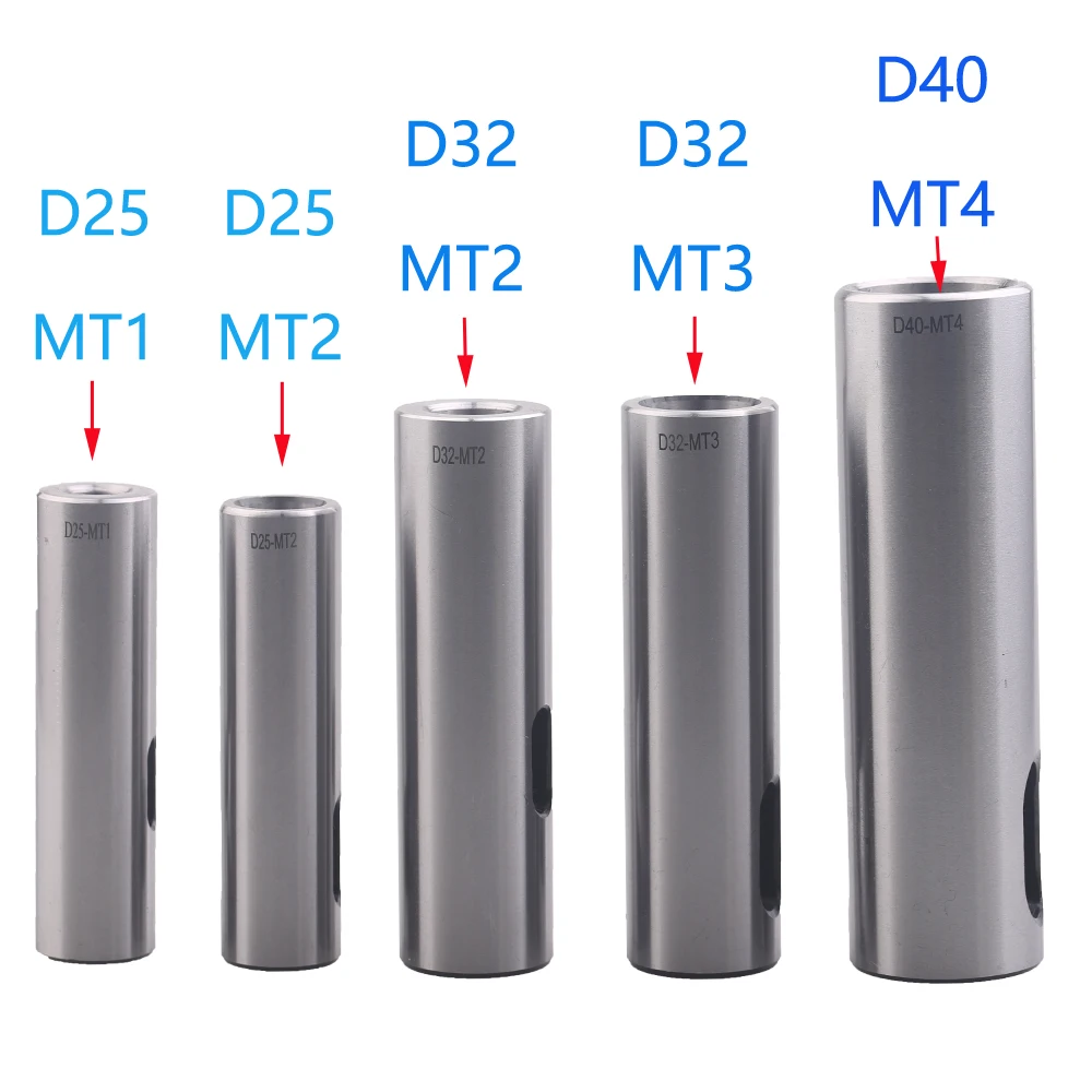 1pcs Outside Straight Shank Transfer To Inner Taper Shank Drill Sleeve Morse Tapper Shank 1 2 3 Straight Shank Reducer Variabl
