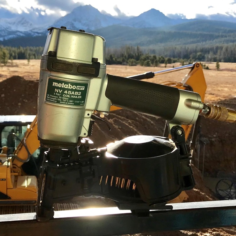 Pneumatic Roofing Nailer + 18V Impact Driver Pro Bundle Kit, 1-3/4-Inch Coil Roofing Nailer with BONUS