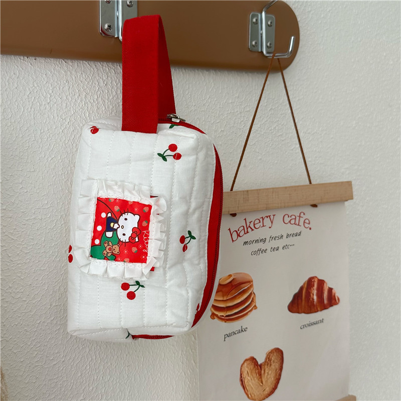 Trousse de maquillage chat mignonne de grande capacité pour femmes, trousse de toilette Portable de voyage Instagram, étui à stylos pour étudiants