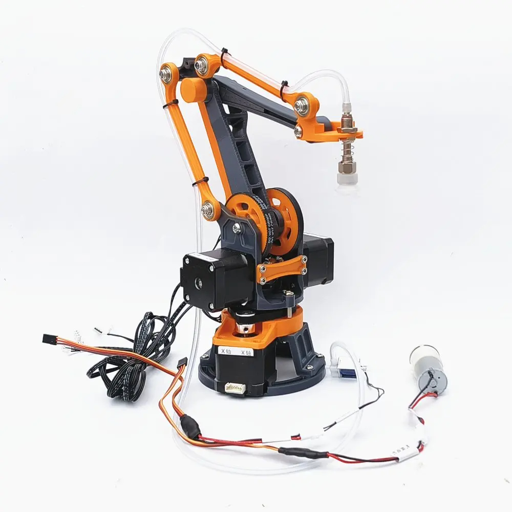4-Achsen-Schrittroboterarm, hochpräziser 3D-Druckarm für Arduino, CNC-Treiberroboter, DIY-Kit mit Saugnapf, programmierbarer Roboter