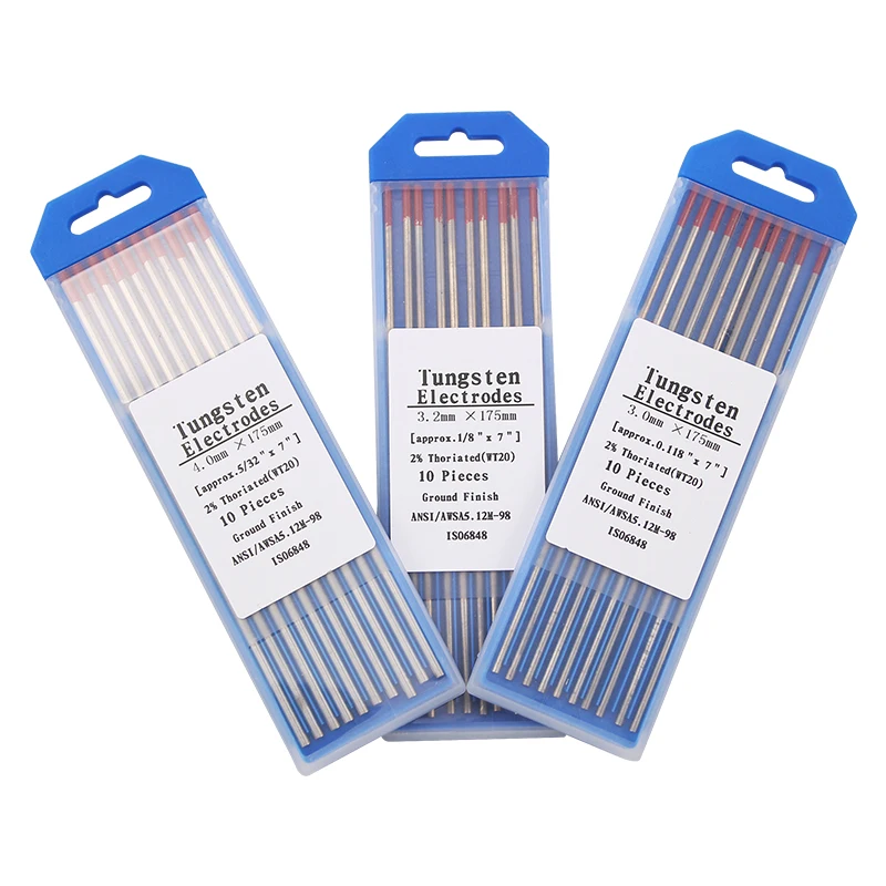 10 Uds. Aguja/alambre de cabeza de electrodo de 175mm para la máquina de soldadura TIG WSME SUPER