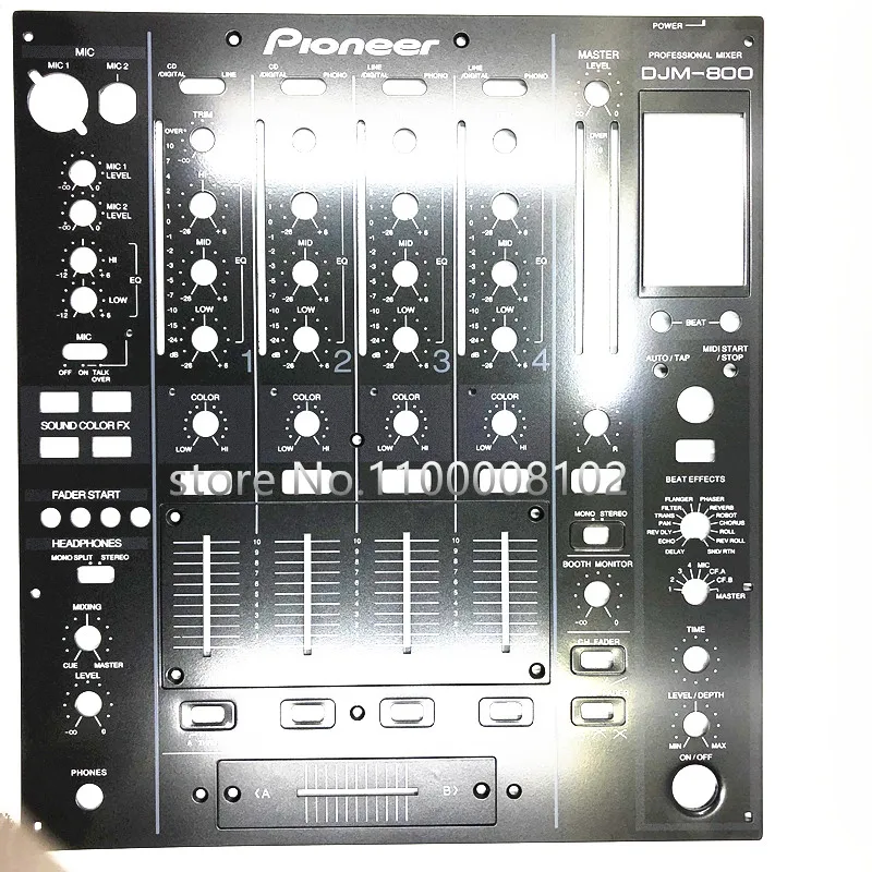 FORPioneer-placa frontal de DJM-800 DJM800, DNB1144, Panel Fader, dnb2427, d2426, Original, nuevo, Stock en la oficina principal y almacén