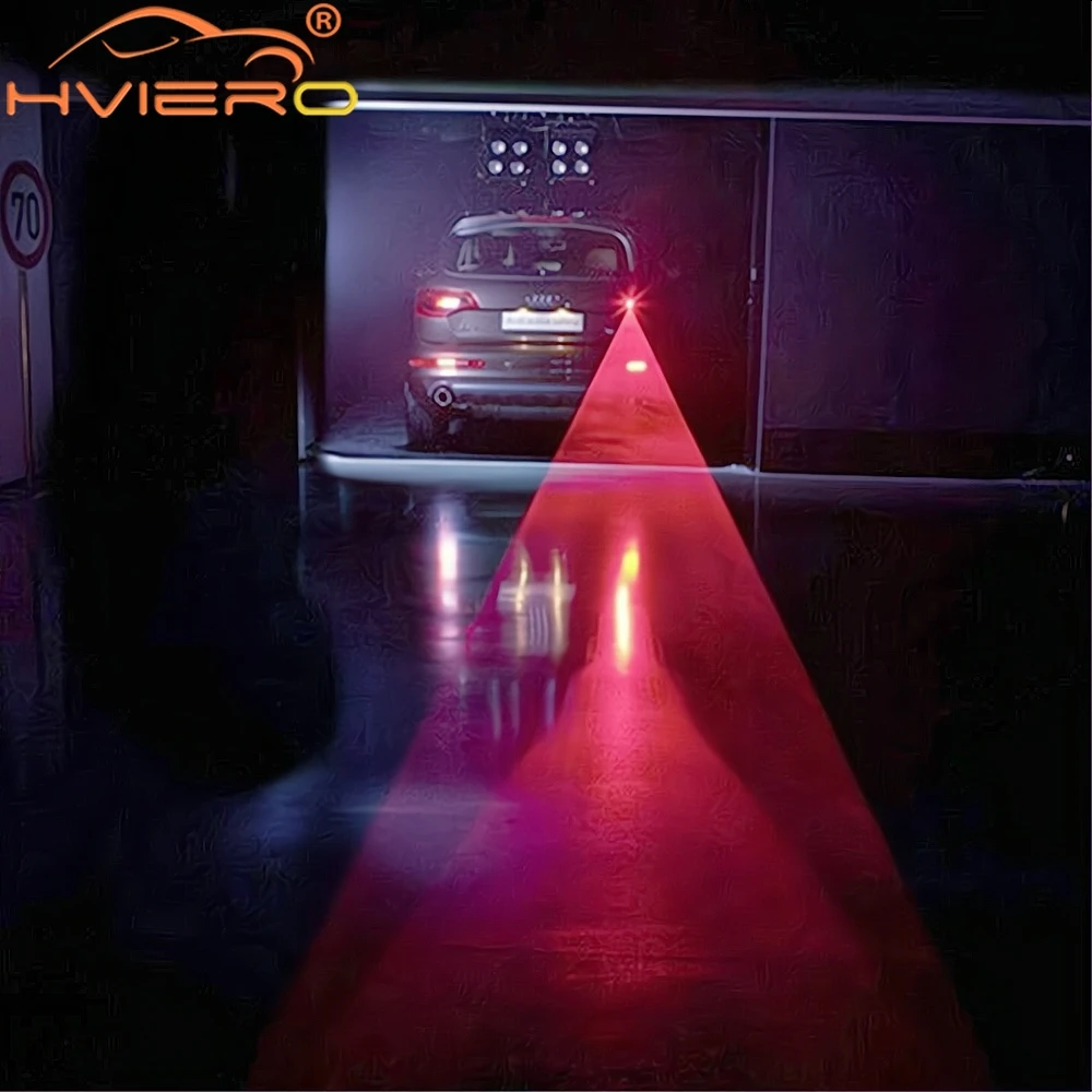 Liquidação_1 pçs carro led anti colisão laser luz da cauda 12v nevoeiro lâmpada tronco vermelho estroboscópio aviso freio estacionamento sinal de criação automóvel a