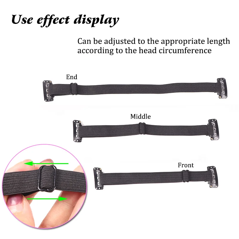 Cinturón de 1,5 Cm de ancho, banda de Estiramiento facial instantánea, banda elástica ajustable con pinza para el pelo para apretar las arrugas de los ojos, banda para eliminar