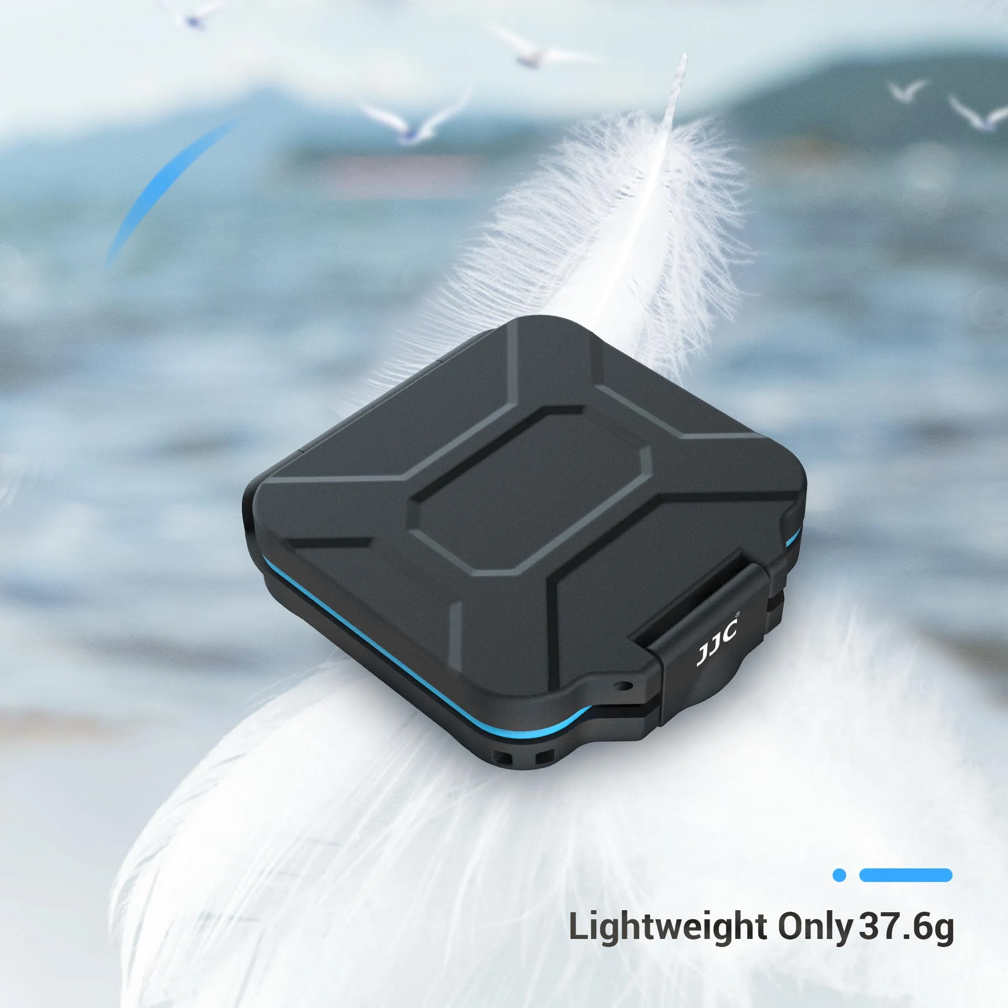 JJC SD Thẻ Micro SD Hộp Đựng Thẻ Nhớ Chống Thấm Nước Lưu Trữ Thẻ Hộp Người Tổ Chức Chống Sốc Bọt Xốp EVA Miếng Lót Cứng thẻ Nhớ Microsd