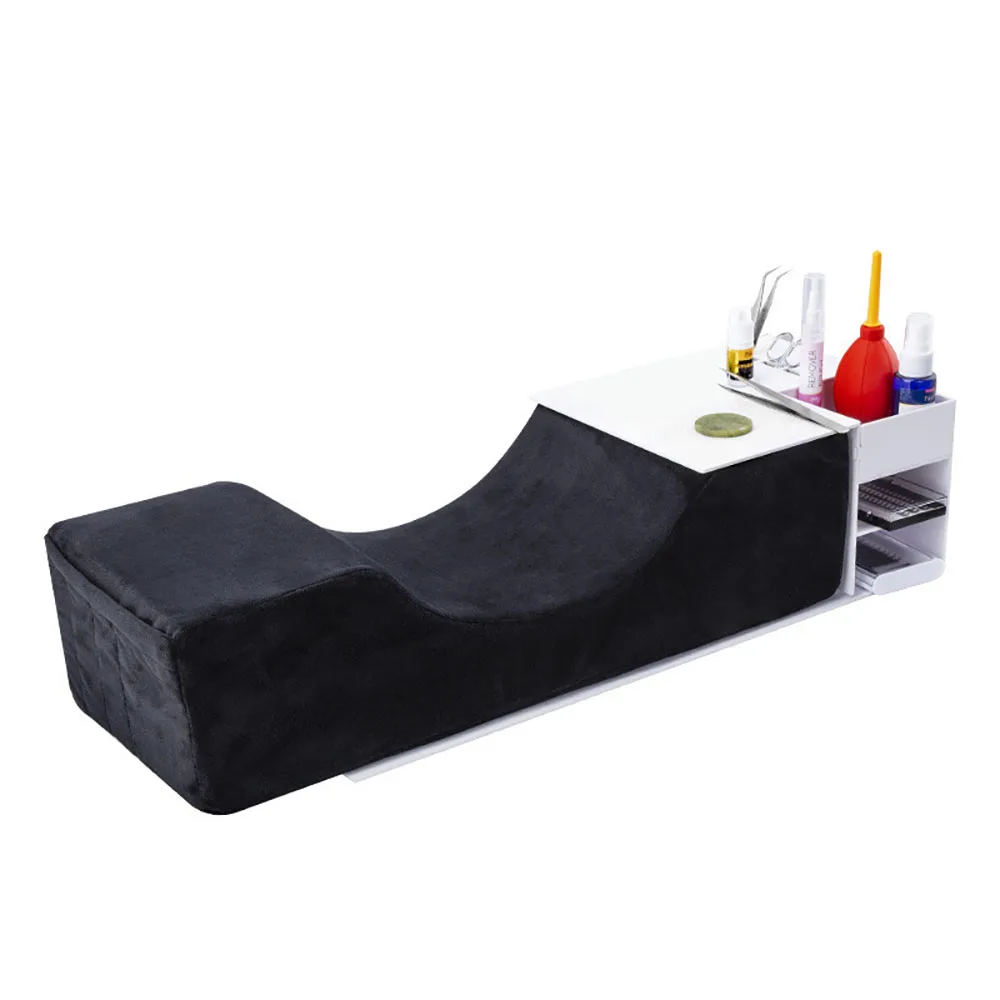 Cuscino per ciglia supporto per il collo cuscino morbido per ciglia innesto ciglia cuscino per estensione ciglia in Memory Foam con salone di trucco tascabile
