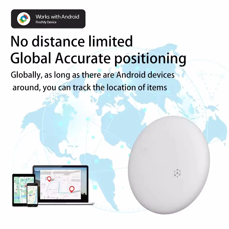 1 шт. мини-трекер для Android Tag Key Finder Bag Lost Tracker Smart Bluetooth трекер airtag работает с Google Find My Device