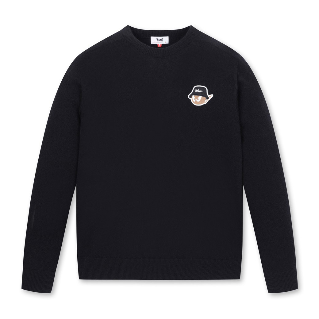 Nueva moda, jersey de otoño e invierno para hombre, suéter tejido de manga larga con cuello redondo, ropa de Golf para ocio al aire libre
