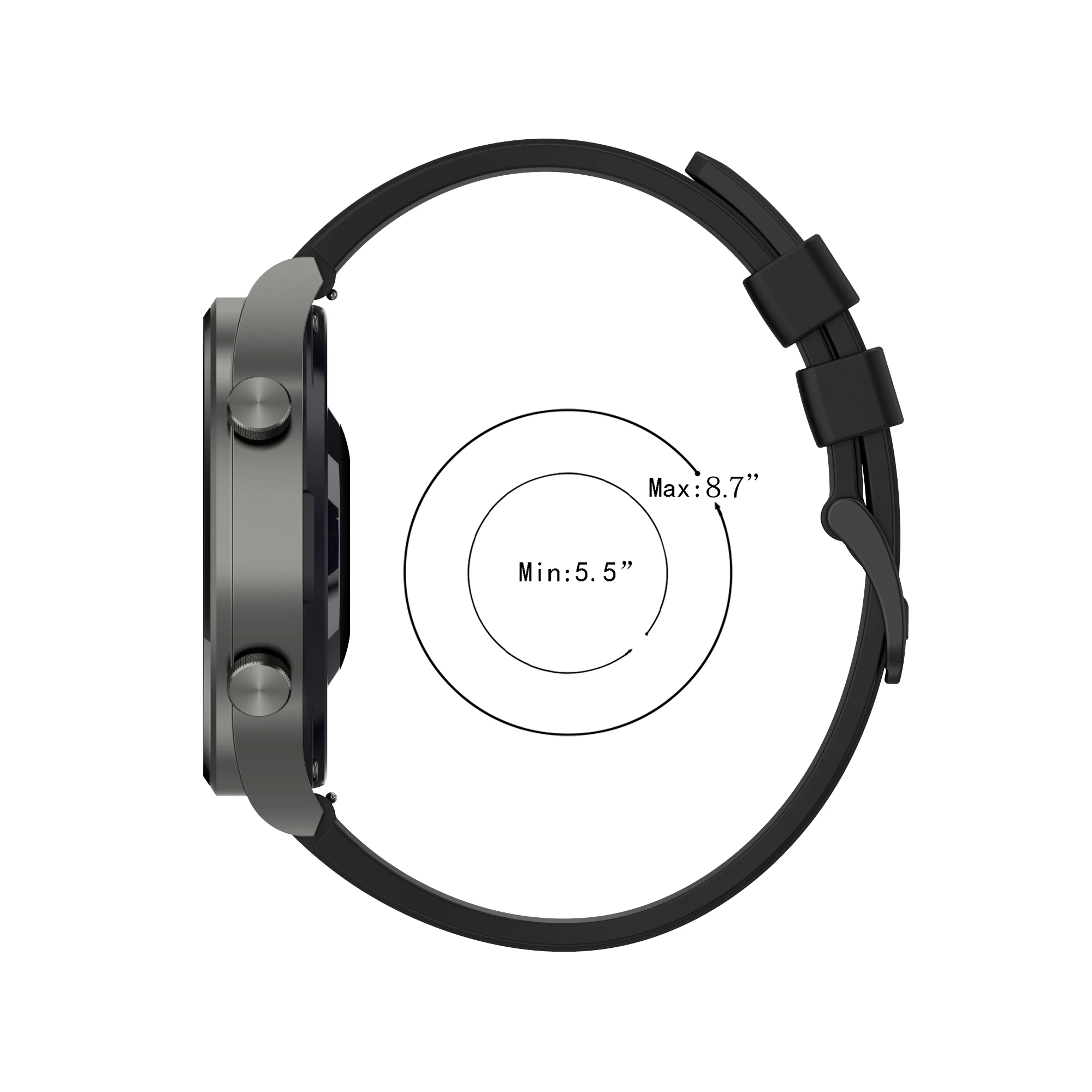 Pulseira de silicone para huawei relógio gt5 pro 46mm pulseira para huawei relógio gt5 pro 46mm pulseira smartwatch acessórios