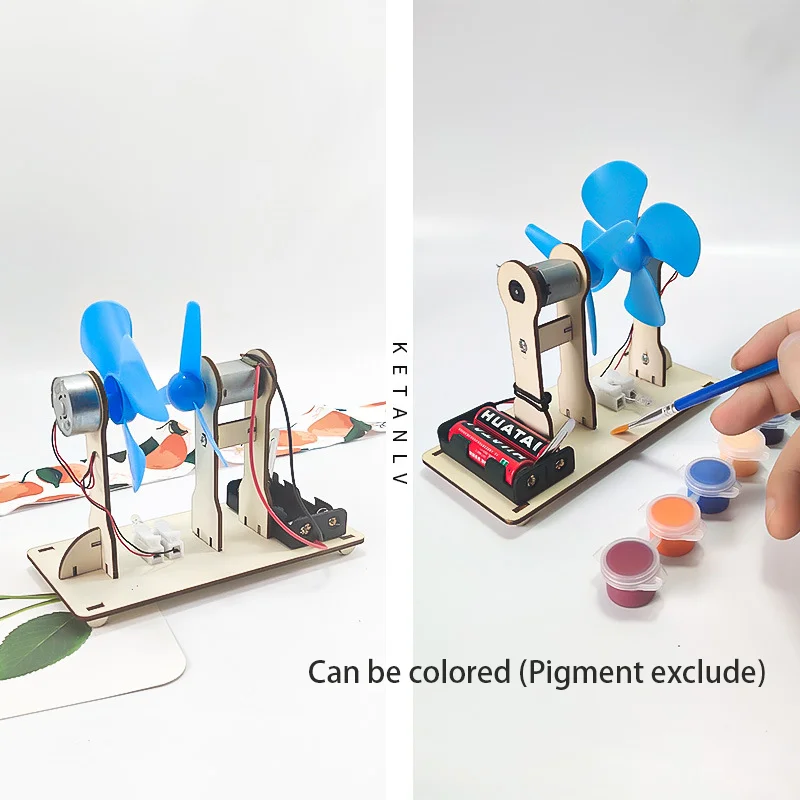 DIY Wind Driven Generator Model STEM Technologia Science Toys Experimental Tool Kit Learning Educational Teaching Aids for Kids