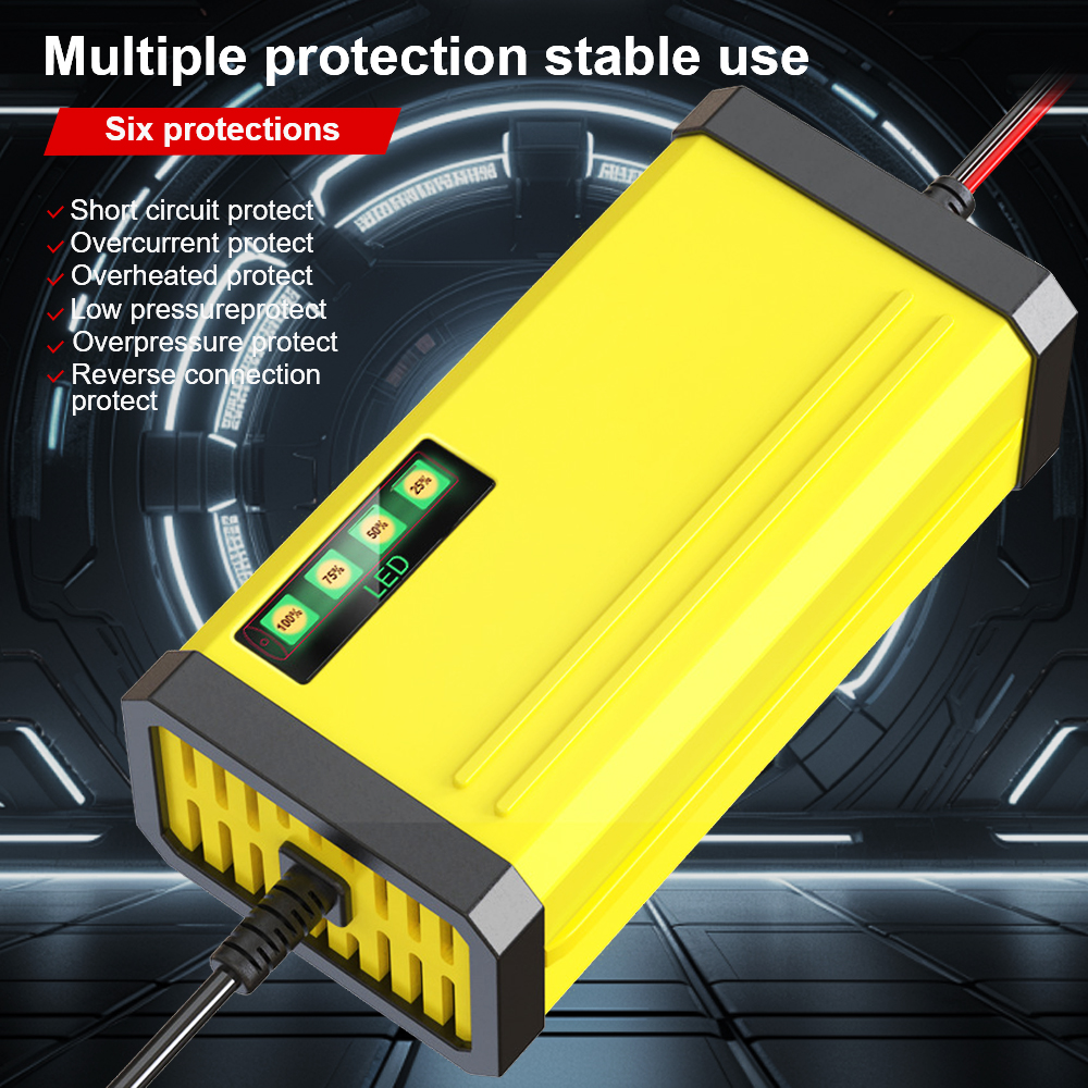 Auto-acculader 220V Power Puls Reparatielader Moto Truck-acculader 12V 2A Nat Droog Loodzuuraccu LED-display