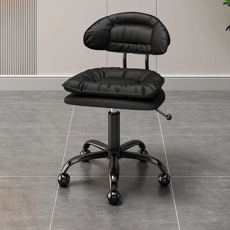 Adjustable Swivel Bar Stool Height-Adjustable Stool for Kitchen Counter Home Pub & Beauty Salon Modern Spinning Backless Stool