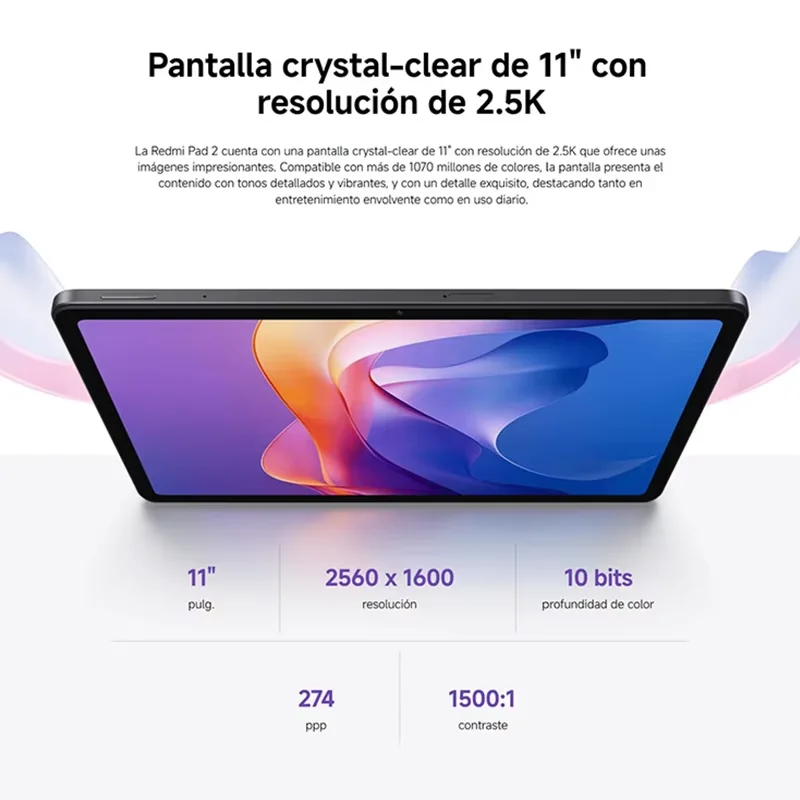 【Marque +】Xiaomi Redmi Pad 2 Advanced Helio G100-Ultra 11 "2,5 K écran cristallin 9000 mAh batterie 18 W charge rapide