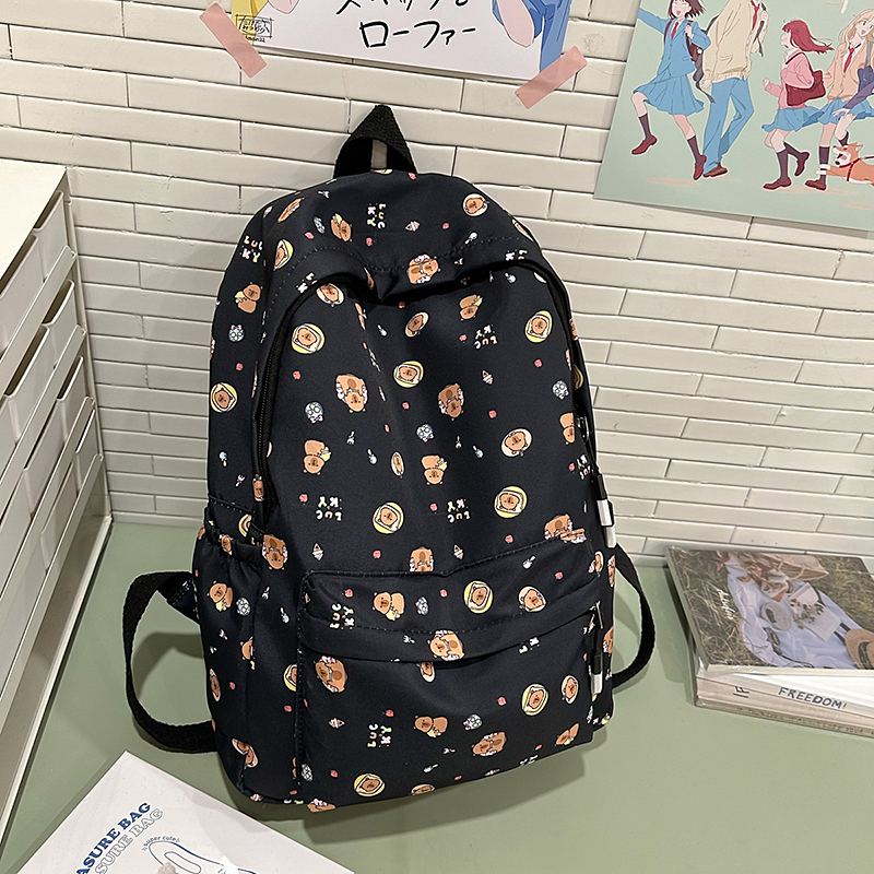 여성 Schoolbag 방수 대용량 학교 배낭 부드러운 지퍼 솔리드 컬러 십대 소녀 캐주얼 데이 팟 가방 학생 공급