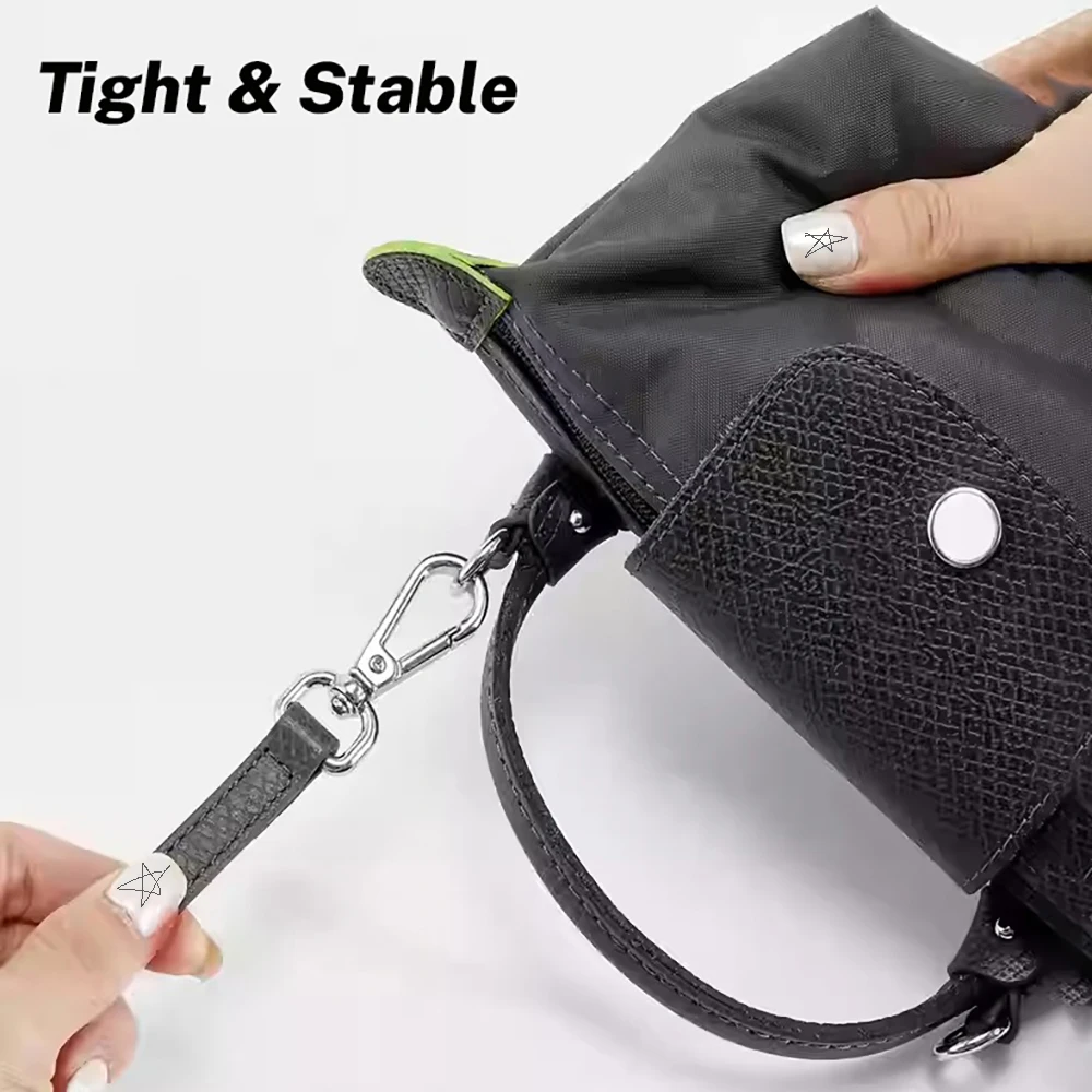 Leather Replacement Crossbody Bag Strap Fit for Longchamp Mocha Terra Mini Shoulder Strap Without Punching Modification