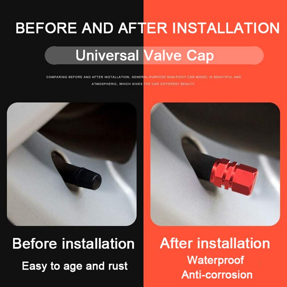Alumínio Alloy Car Wheel Tire Valve Caps, pneu Rim Stem Covers, Airdust, impermeável, automóveis, motocicletas, caminhões, bicicleta, 5 pcs, 10pcs