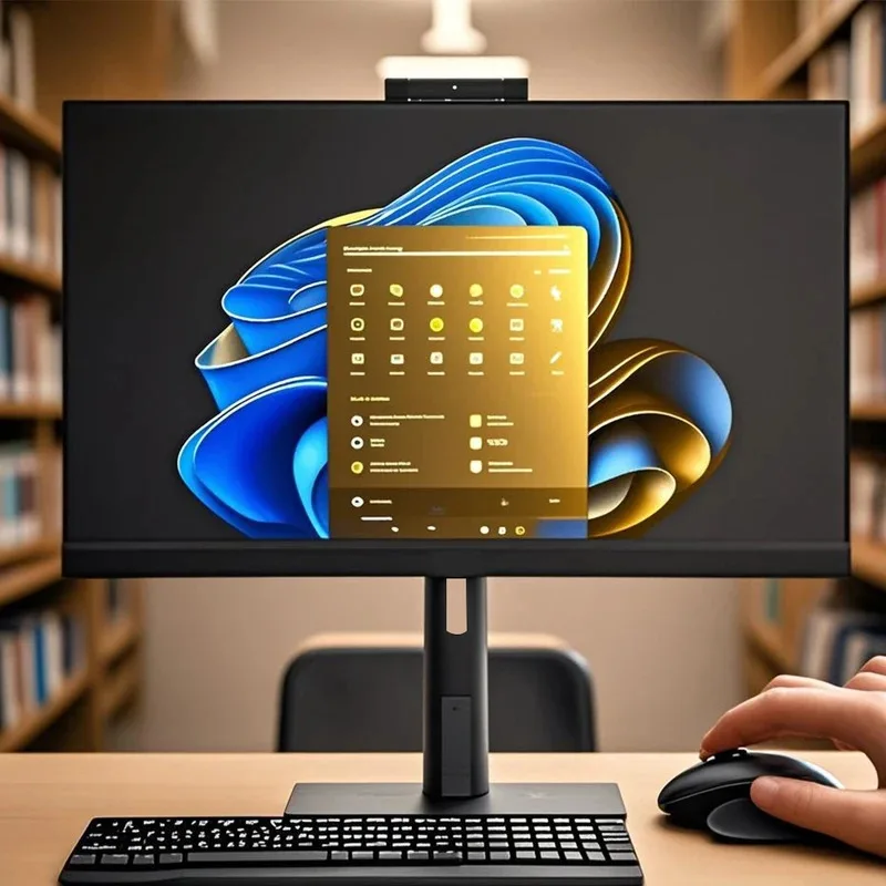 Computadora de escritorio todo en uno de 23,8 pulgadas Pantalla FHD Core I5 8G+512GB PC todo en uno con teclado/ratón con cable