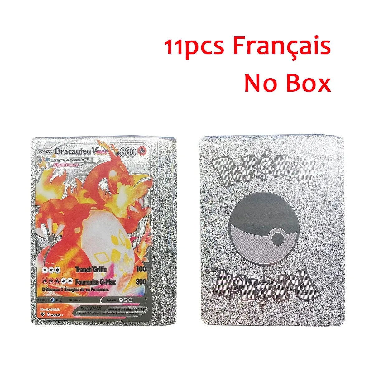 27-110pcs การ์ด Pokemon NoRepeat ภาษาอังกฤษสเปนฝรั่งเศสเยอรมันทอง VAMX GX Pikachu Charizard Collection Battle TRAINER การ์ดของเล่น