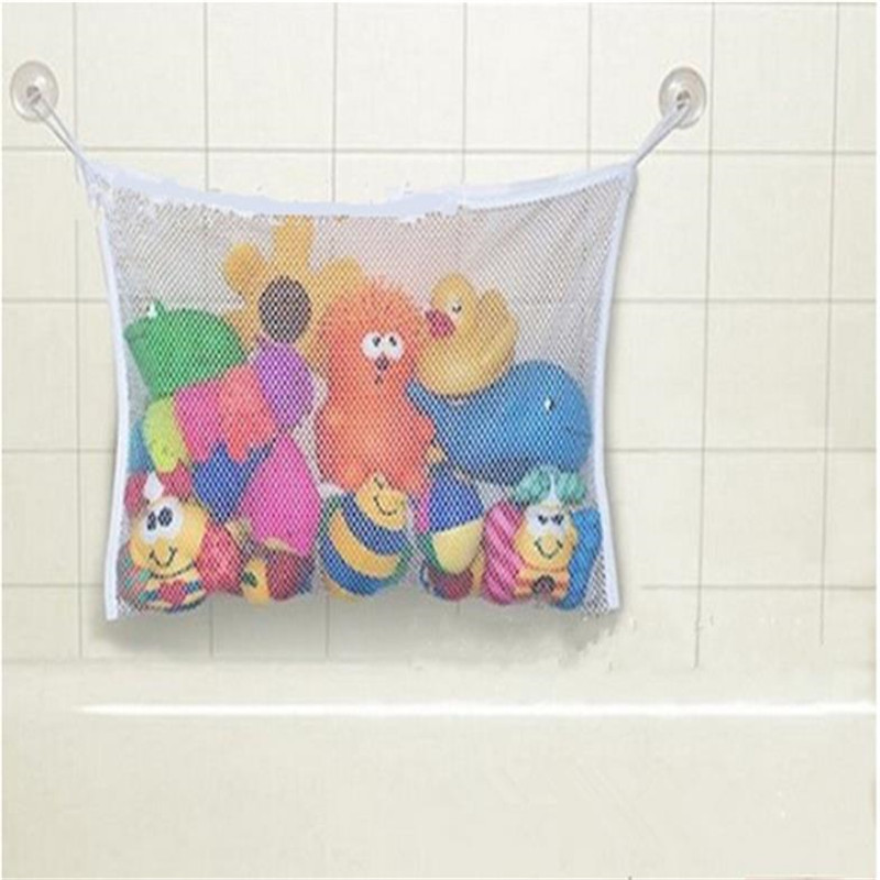 Saco de malha do banheiro do bebê para brinquedos de banho saco crianças cesta para brinquedos net dos desenhos animados formas animais pano à prova dwaterproof água areia brinquedos praia armazenamento