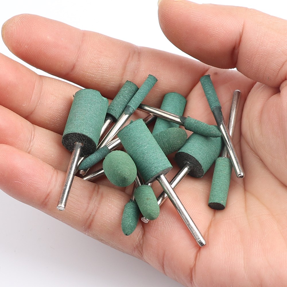 5/10 sztuk gumowe ścierne 3mm Shank głowica szlifująca do formy do polerowania metalu Dremel obrotowe narzędzia