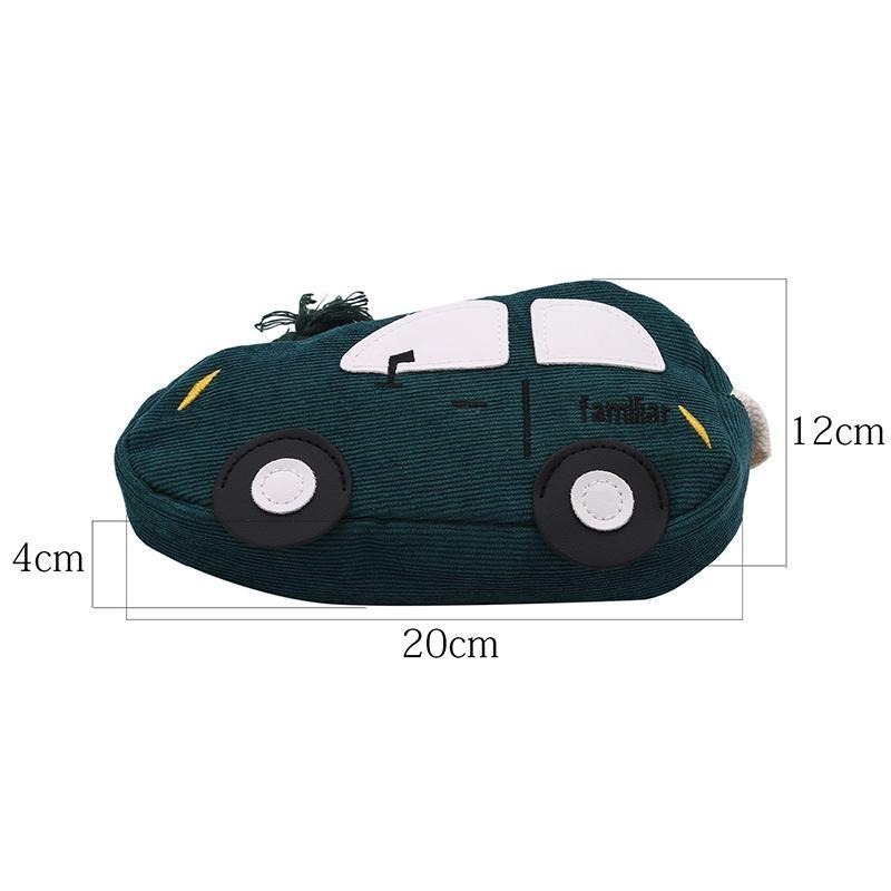 Schattige Kinderen Katoenen Kleine Tas Schoudertas Schattige Grappige Persoonlijkheid Auto Meisje Student Messenger Bag