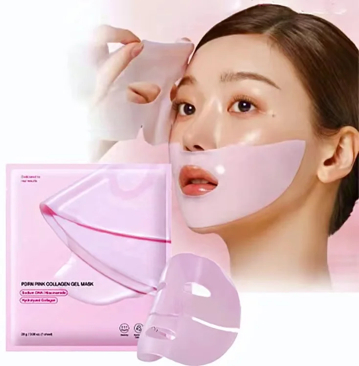 2025 Coreano Salmão DNA PDRN Rosa Colágeno Jelly Gel Máscara Noturna Hidratante