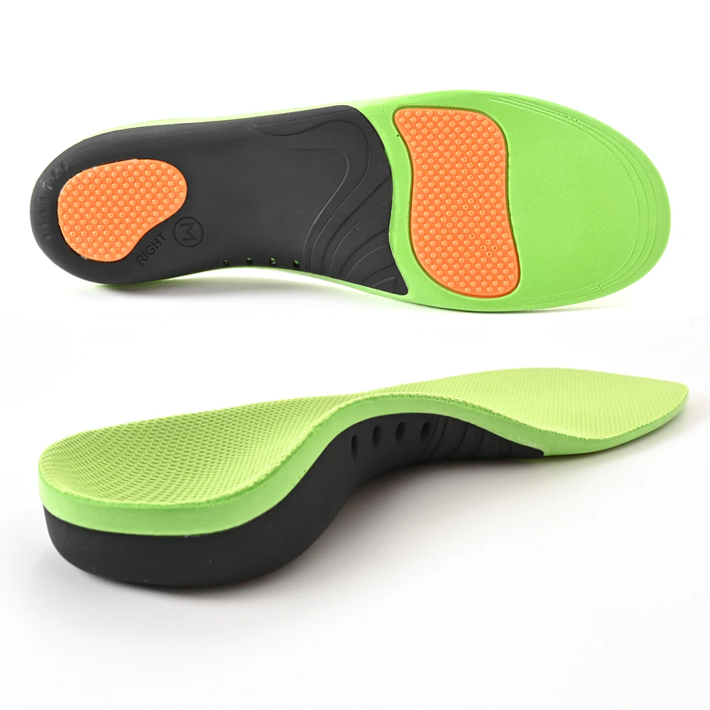 Solette ortopediche Scarpe sportive Suola per piedi Cuscinetto per arco plantare Tipo X/O Correzione gamba Supporto per arco plantare piatto Inserto per scarpe sportive