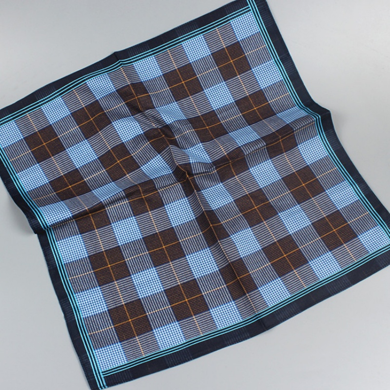 Мужской 15,7-дюймовый Полосатый Квадратный Носовой Платок