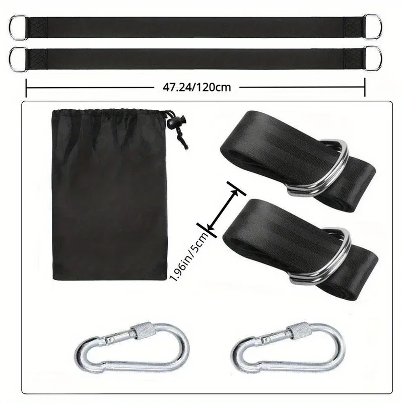 Cinghia per amaca altalena Imbracatura per esterni Custodia portatile Kit cinghia per altalena durevolePer tutti i tipi di accessori per altalena