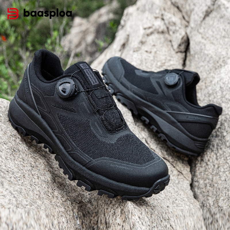 Baasploa Männer Wanderschuhe Outdoor Klettern Mesh Atmungsaktive Reise Wanderschuhe Männlichen Nicht-Rutsch Verschleiß Beständig Bequeme Sneaker