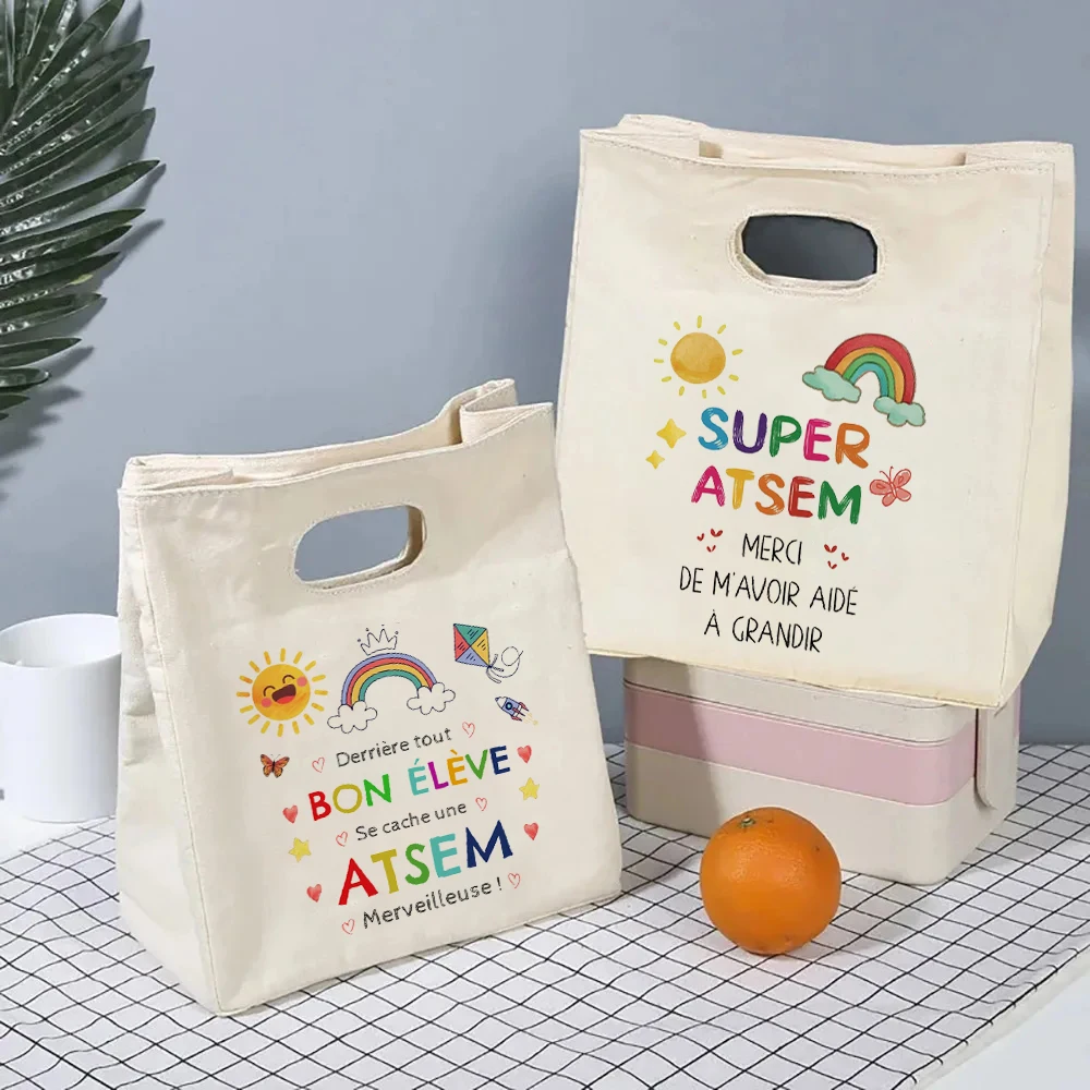 I Am The Best Atsem in The Whole World Print Cooler Bags Lunch Bag Portable Insulated Bento Tote Thermal Food Pouch Teacher Gift