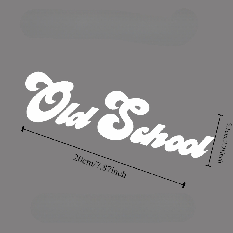 Pegatinas creativas para motocicleta de la vieja escuela, calcomanías decorativas de vinilo impermeables para tanque de combustible, ventana de coche, casco, 1 ud.