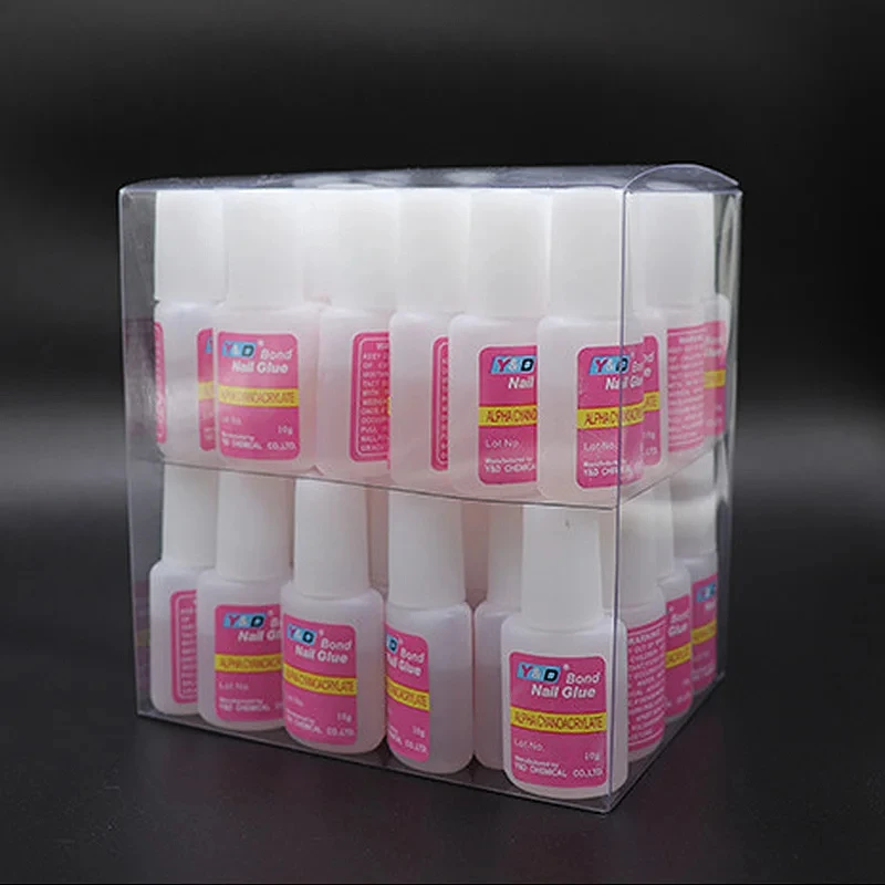 Pegamento para uñas postizas de secado rápido, 10g, brillo acrílico, decoración de diamantes de imitación, pegamento de extensión, herramienta adhesiva para el cuidado de las uñas
