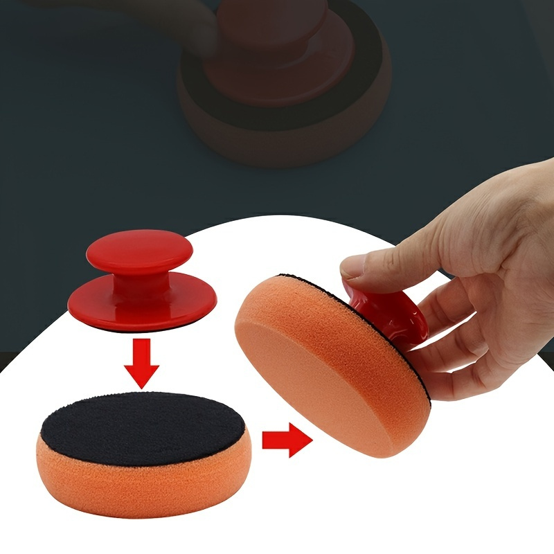 Tampone per lucidatura per cera per autolavaggio Tampone per lucidatura Spugna Panno per pulizia auto Spugna per lucidatura in microfibra Strumento per la manutenzione della casa dell'auto