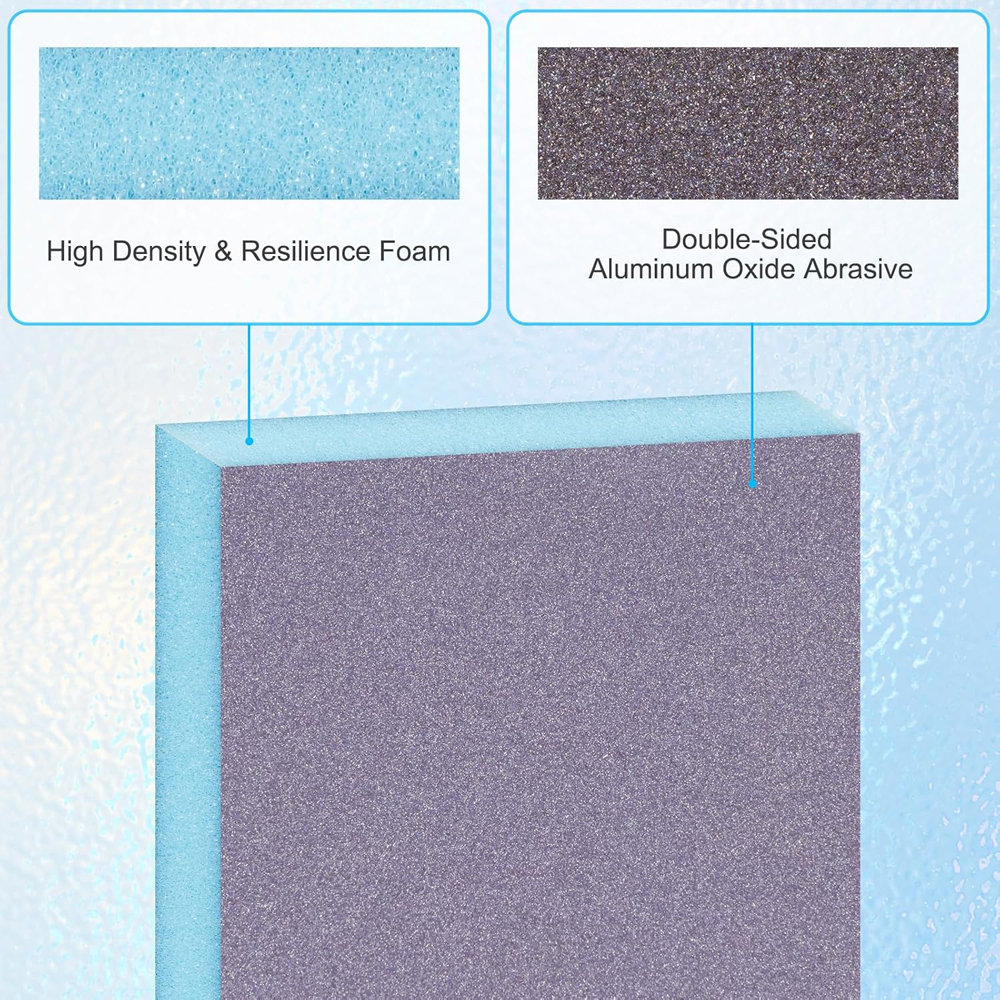 Esponja de lijado de grano, almohadillas de lijado de espuma suave, bloques de lijado reutilizables en seco y húmedo para muebles de Metal y madera, pintura y paneles de yeso, 6 uds., 60-320