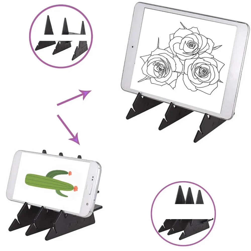 Tablero de dibujo de proyección y copia, herramientas de dibujo de aprendizaje, mesa de dibujo, tablero de dibujo óptico, teléfono móvil Universal