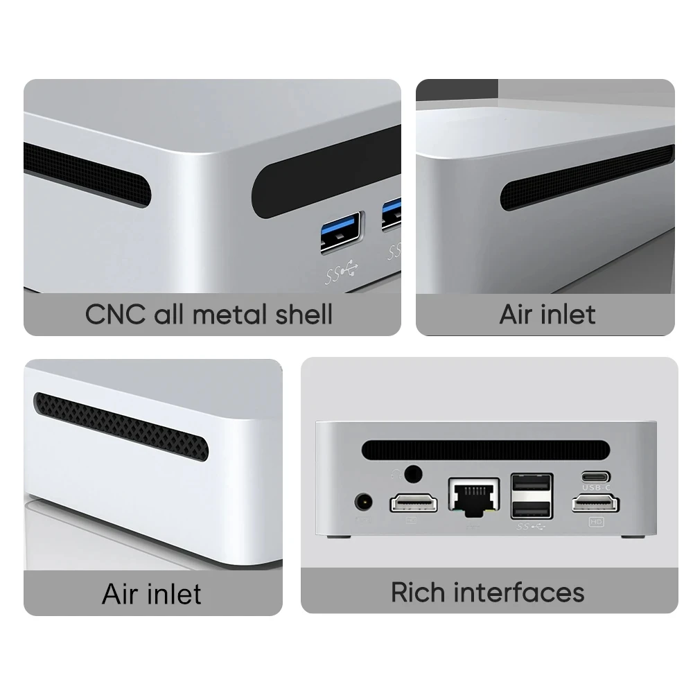 2024 Topton Neuer Gamer-Mini-PC AMD Ryzen 9 5900H 5800U Windows 11 2xDDR4 2x NVMe Gaming-Mini-Computer Barebone 8K HTPC WiFi 6 BT5.2