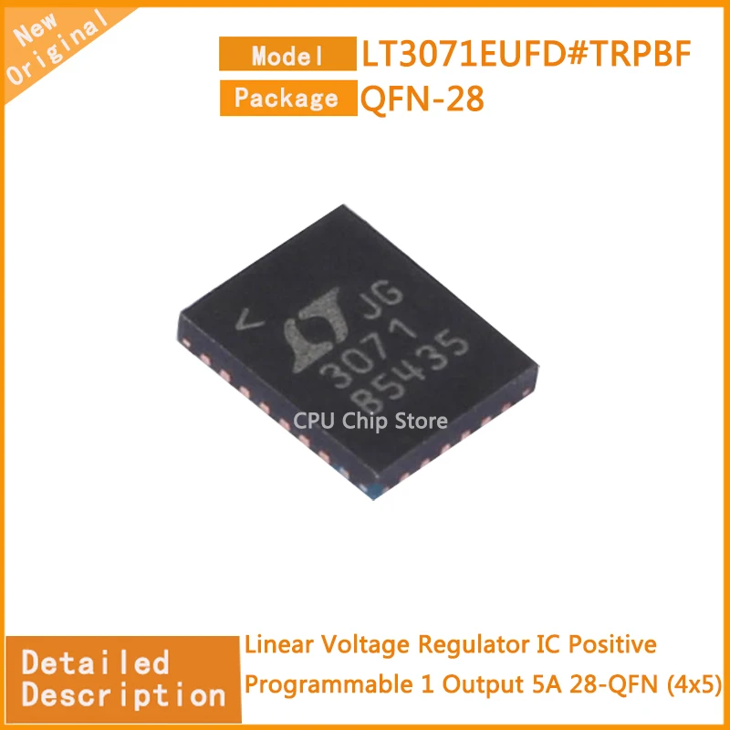 10 buah/lot asli baru Regulator # TRPBF Regulator Regulator tegangan linier IC positif dapat diprogram 1 Output 5A 28-QFN (4x5