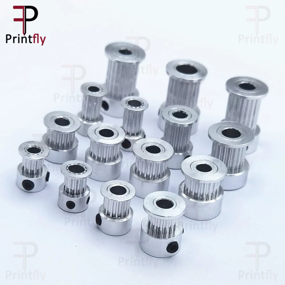 Printfly 2GT 12 14 15 16 17 18 19 20 Răng GT2 Thời Gian Ròng Rọc Cấu Tạo 3.175 4 5 6.35 8mm Một Phần Cho Chiều Rộng 6 10 15Mm Thời Điểm Dây 1 Cái
