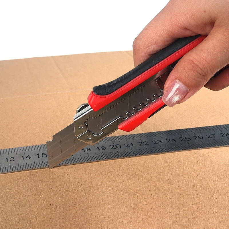 10 Stuks 9/18/25 Mm Utility Mes Blades SK5 Koolstofgelegeerd Staal Box Cutter Briefopener afbreekbare Vervanging Messen