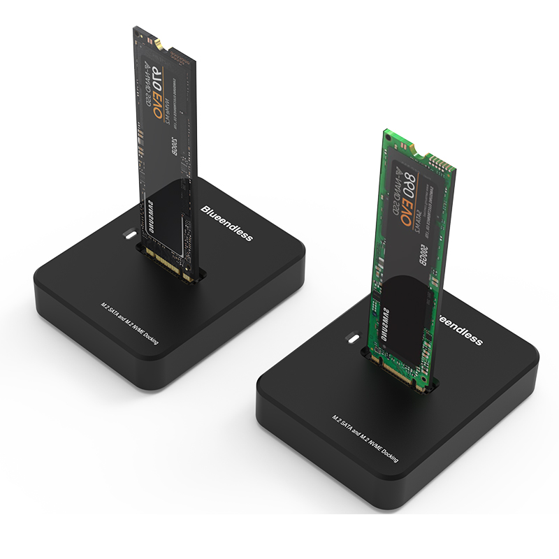 Blueendless externo ssd disco rígido nvme gabinete 10g leitura on-line escrita velocidade ssd caso para m.2 nvme sd docking station