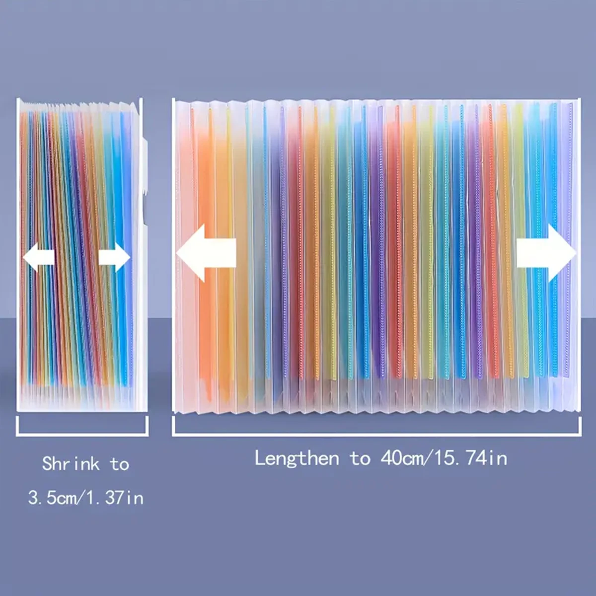 25 Layers A4 Letter Vertical Storage File Holder Rainbow Multi Layer 2000 Sheets School Office Paper Storage Organizer