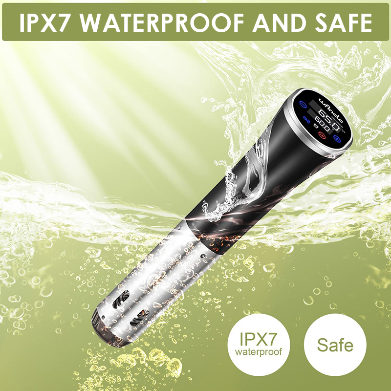 Wancle 1100W kuchenka Sous Vide LCD dotykowy cyrkulator zanurzeniowy dokładne gotowanie IPX7 wodoodporna kuchenka próżniowa z wyświetlaczem cyfrowym