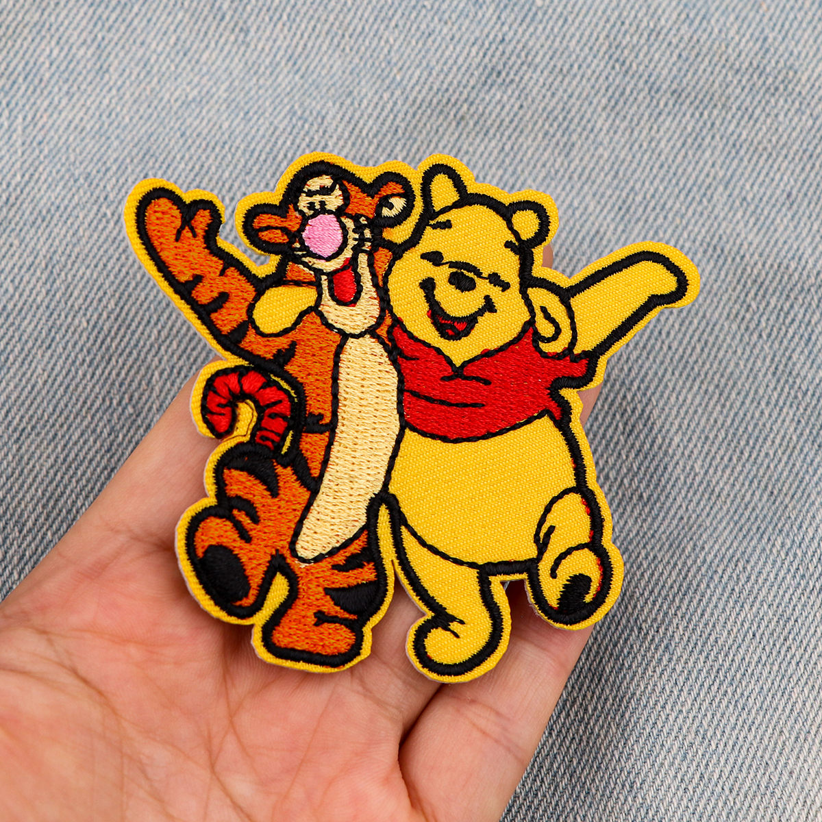 Winnie Bear Mickey Niedliche DIY bestickte Aufnäher zum Aufbügeln, Patchwork, Nähen, Applikation, Jacke, Rucksack, Abzeichen