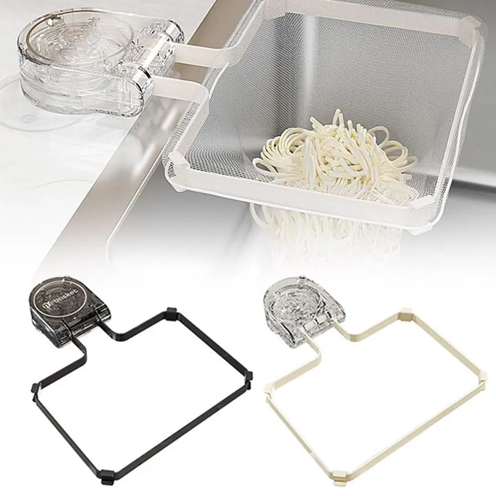 Filtro de fregadero de cocina con ventosa con 50 Uds. De red de filtro, escurridor multifunción, escurridor de alimentos y verduras, soporte para cesta